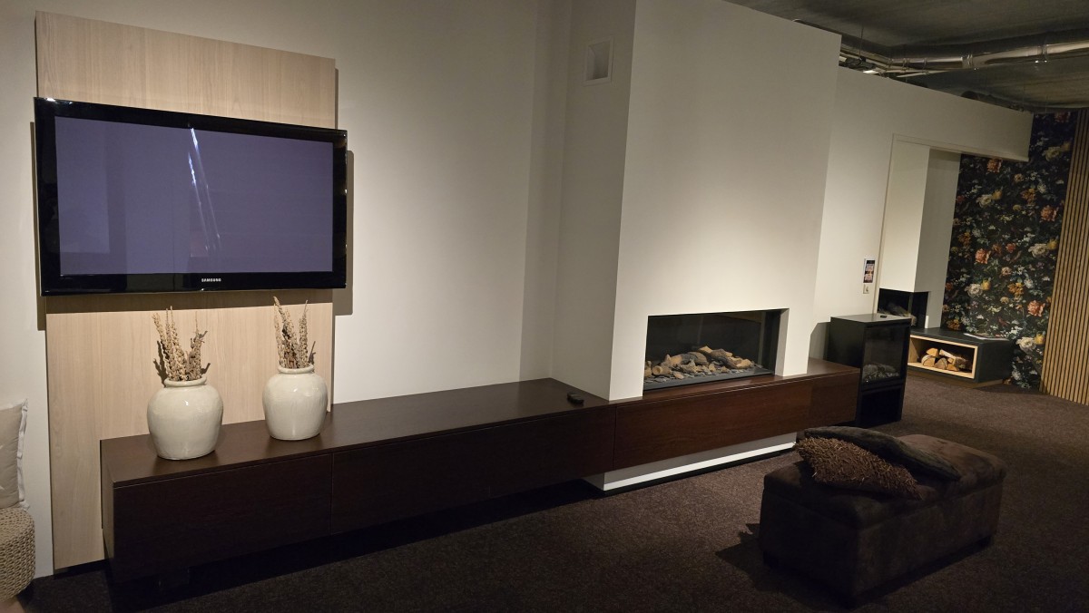 Showroommodel Bellfires Horizon Bell Medium3 met haardmeubel -50% korting