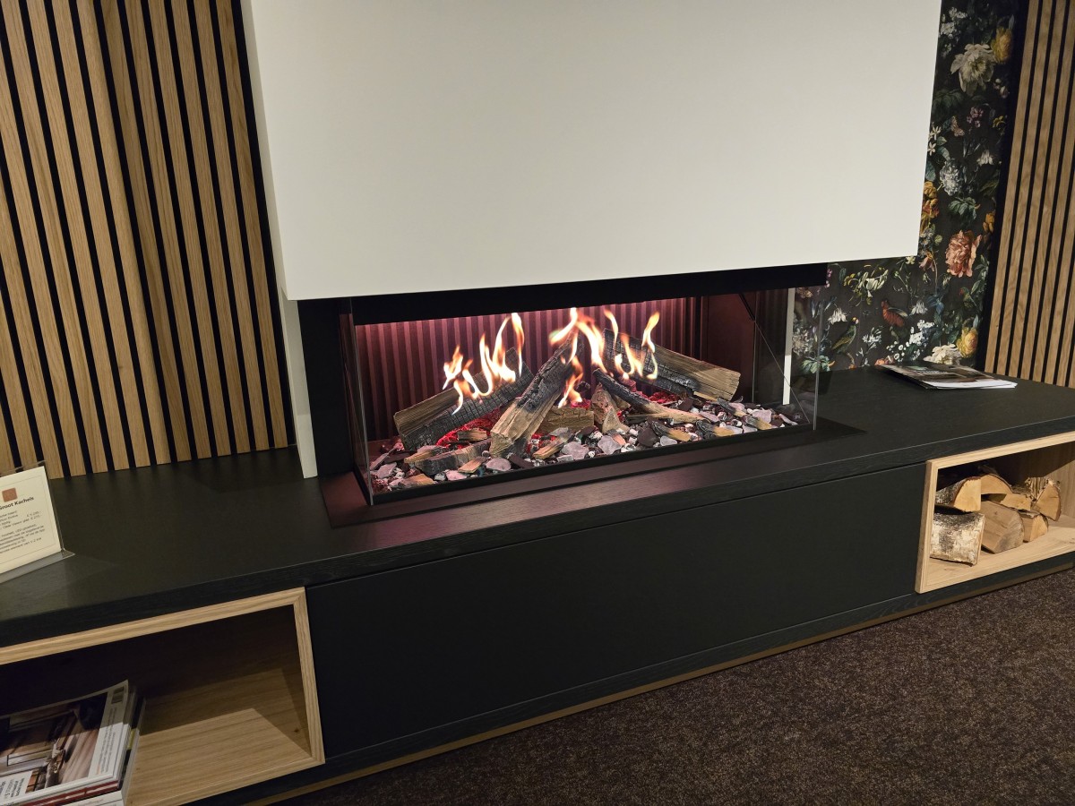 Showroommodel Dru Virtuo 100/3 met haardmeubel en designpanelen -20% korting