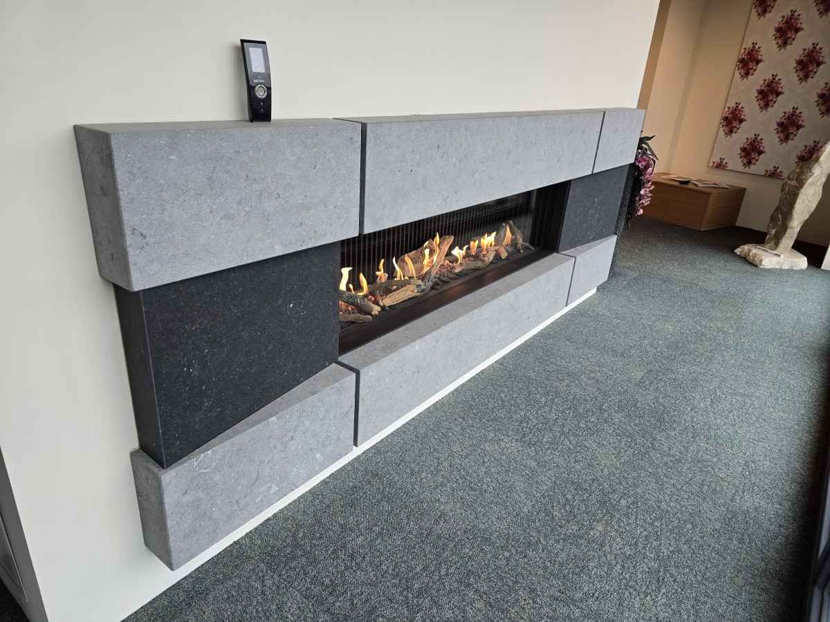 Showroommodel Kalfire G160/41F met natuursteen -40% korting