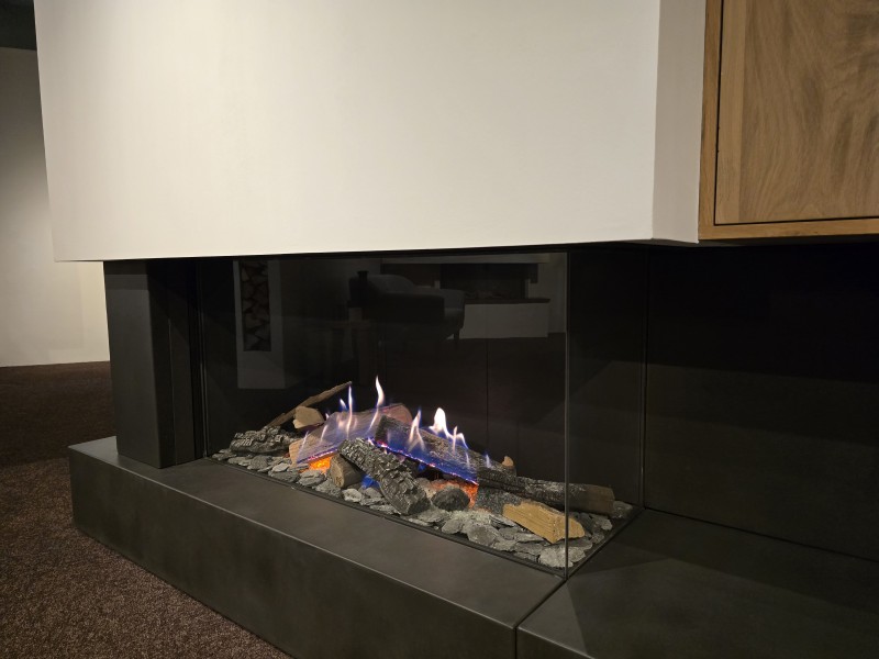 Showroommodel Kalfire GP110/55CR compleet met kastenwand -40% korting